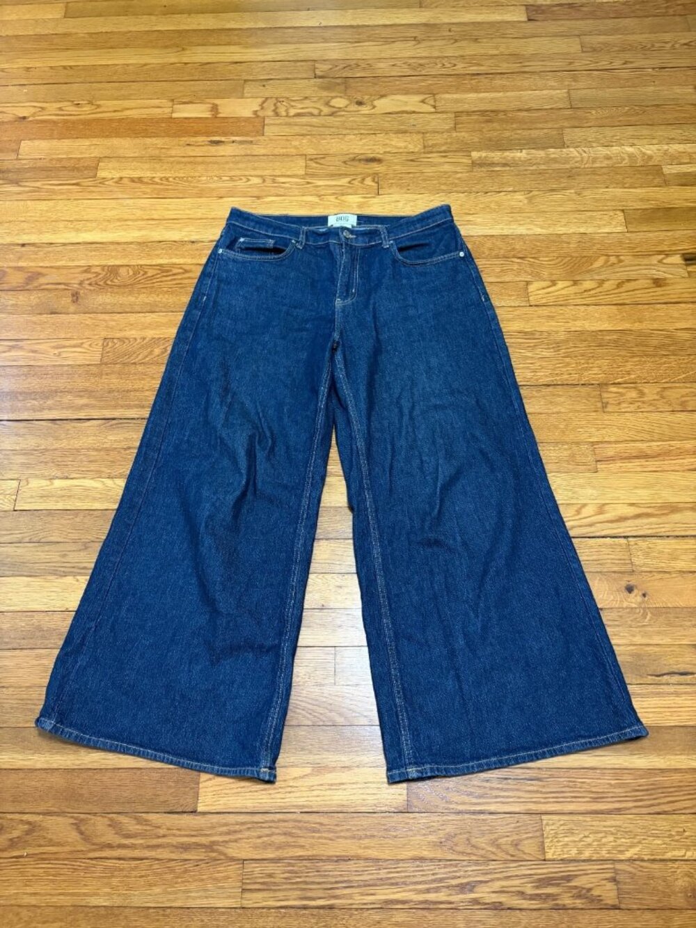 Urban Outfitters BDG Womens Wide Leg Jeans Size 32 Blue Dark Wash Baggy Denim